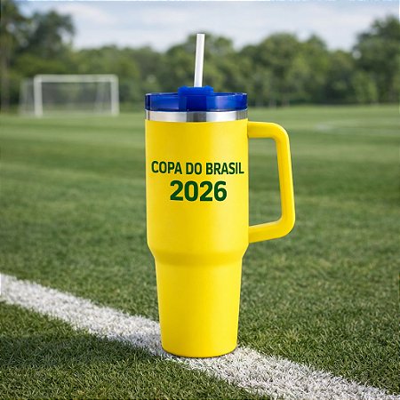 Caneca Térmica 1,2L Copa do Mundo Personalizado