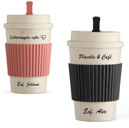 Copo Fibra de Trigo 450ml Personalizado com Sua Logo
