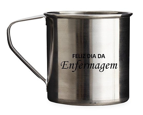 Caneca Inox 300ml Personalizada com a Logo Que Desejar