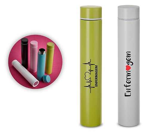 Garrafa Térmica Inox 275 ml Personalizada com Sua Logo