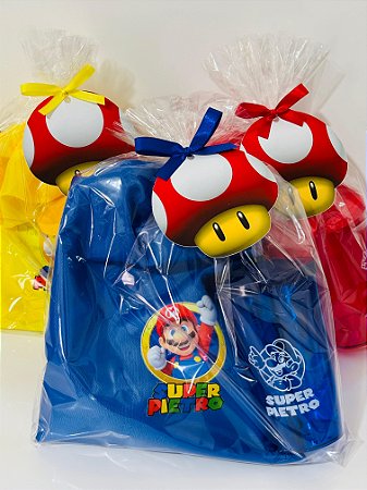 Kit Mochila Saco + Copo de Acrílico Com Canudo Personalizado com Seu Tema