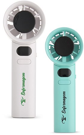 Mini Ventilador Recarregável Personalizado com Sua Logo