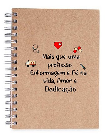 Caderno Ecológico Personalizado Dia da Enfermagem