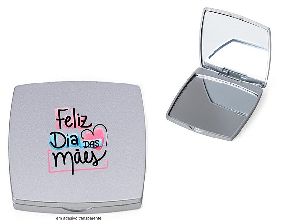 Espelho Duplo sem Aumento Plástico