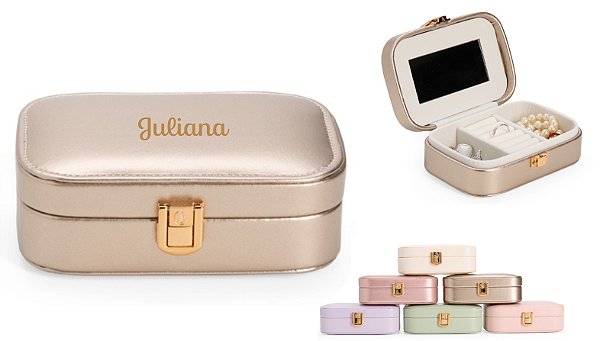Porta-Joias com Espelho Dia das Mães Personalizado