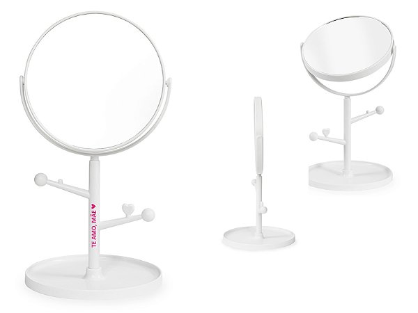 Espelho de Mesa Plástico Dia das Mães Personalizado Como Desejar