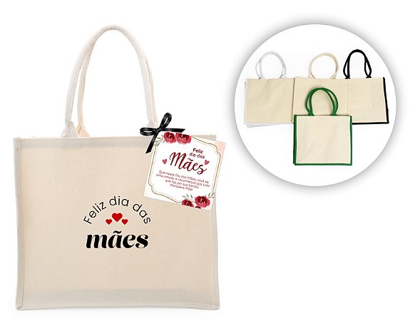 Sacola de Lona Personalizada Dia das Mães