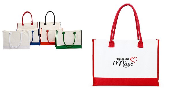 Sacola de Lona Personalizada Dia das Mães
