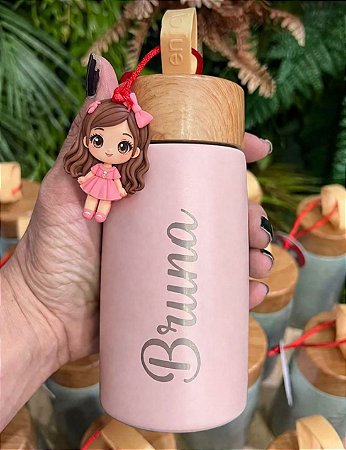Garrafa Inox Parede Dupla 250ml Personalizada como Desejar