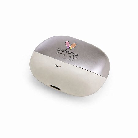 Fone de Ouvido Bluetooth com Case Carregador Personalizado