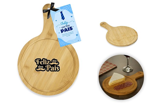 Tábua Redonda Média Personalizada Dia dos Pais