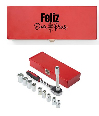 Kit Ferramentas 12 Peças Personalizado Dia dos Pais