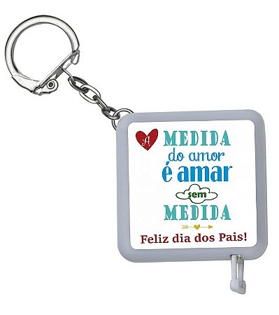 Fita Métrica Plástica de 1 Metro Personalizada Dia dos Pais