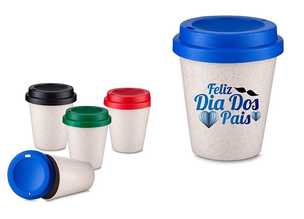 Copo Fibra de Arroz 350ml Personalizado Dia dos Pais