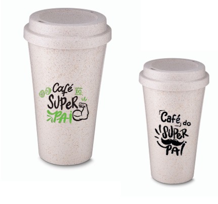 Copo Fibra de Arroz 550ml Personalizado Dia dos Pais