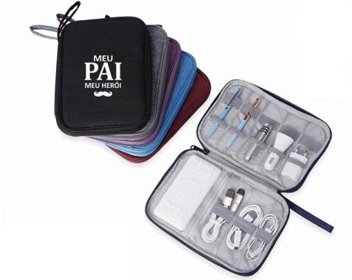 Estojo para Kit tecnológico Personalizado Dia dos Pais