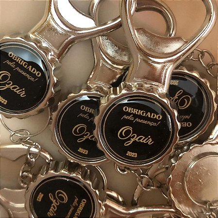 Chaveiro Abridor Tampinha de Garrafa Personalizado Como Desejar