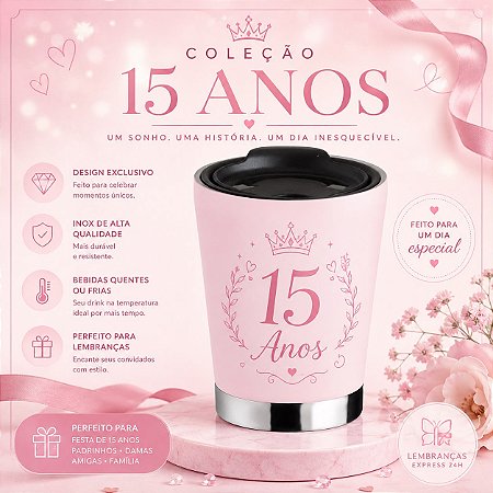 Copo Inox Parede Dupla 300ml Personalizado Como Desejar