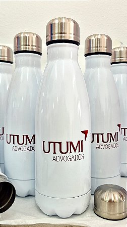 Garrafa Inox 625ml Corporativa Personalizada Com a Arte que Desejar