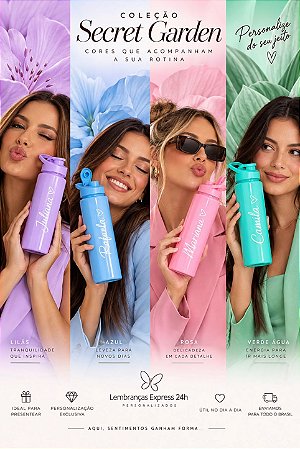 Squeeze Plástico 850ml Personalizada Como Desejar