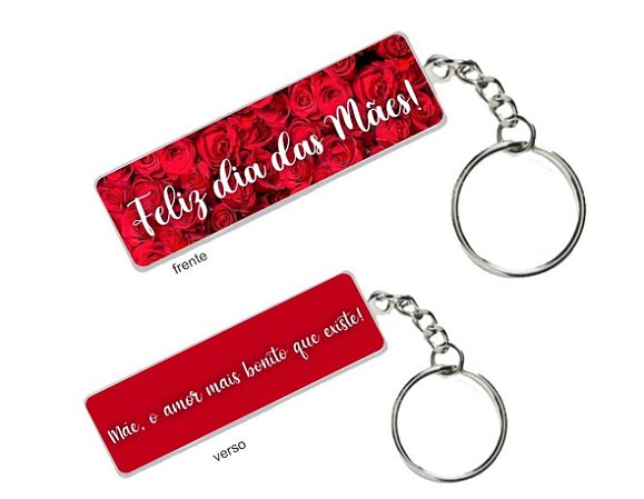 Chaveiro Dia das Mães Personalizado TE AMO