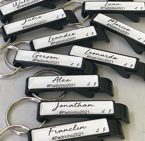 Abridor de Garrafa Personalizado com Chaveiro