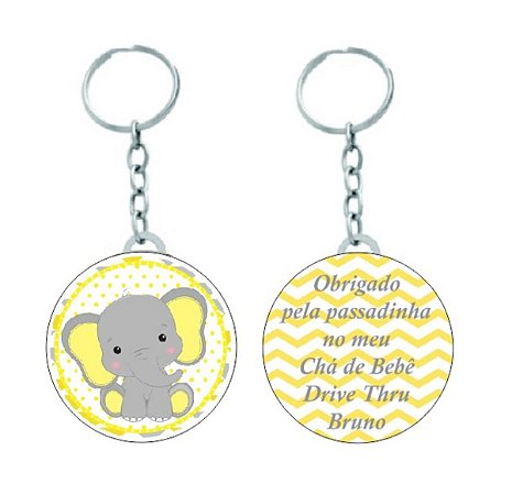 Chaveiro Chá de Bebê Drive Thru 15 Unidades
