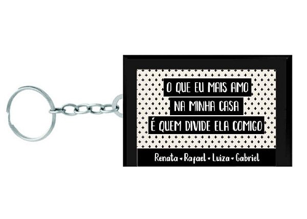 Par de Chaveiros Lar Doce Lar Personalizado