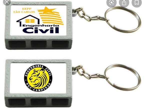 Chaveiro Tijolo Personalizado