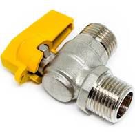 Registro De Gas Esfera 1/2 Npt Macho Angular