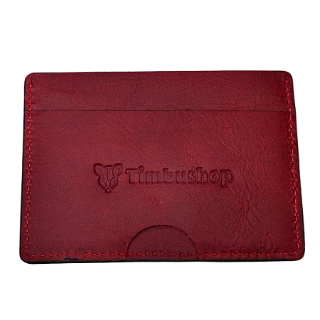 Porta Documentos Náutico - CNC Remos/ Vermelho - Couro