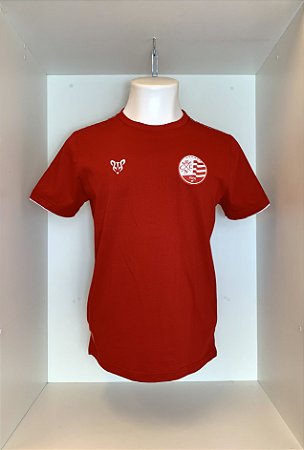 Camisa Náutico - Escudo Atual/ Vermelha - Algodão Masculina