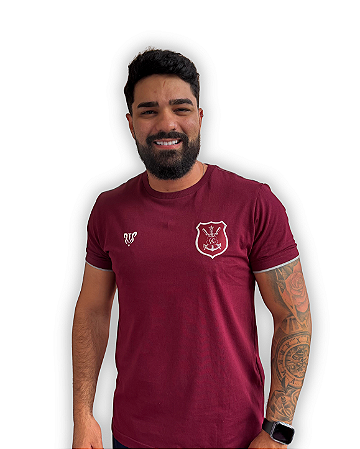 Camisa Náutico - Brasão Safra Especial/ Vinho - Algodão Masculina