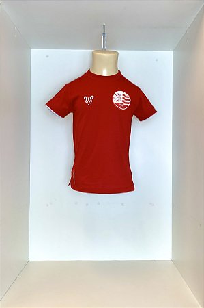 Camisa Náutico - Escudo Atual/ Vermelha - Algodão Infantil