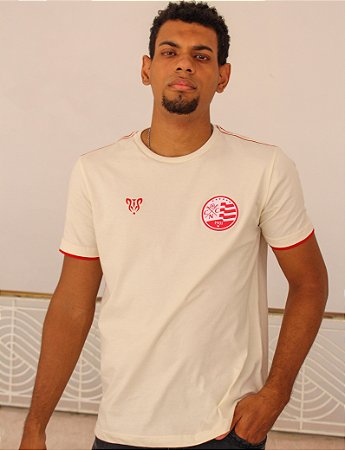 Camisa Náutico - Escudo Atual/ Off White - Algodão Masculina