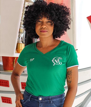Camisa Náutico - CNC/ Verde - Algodão Feminina