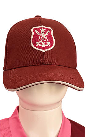 Boné Náutico - Aba Curva/ Escudo Safra Especial/ Vinho - Adulto