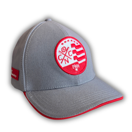 Boné Náutico - Aba Curva/ Escudo Atual/ Cinza - Adulto