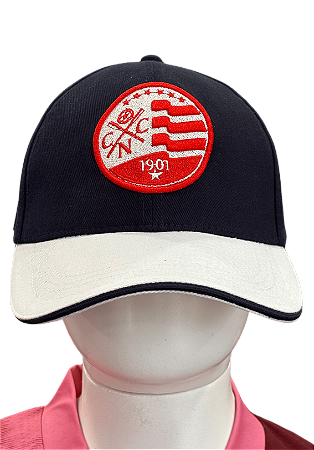 Boné Náutico - Aba Curva/ Escudo Atual/ Azul e Branco- Adulto