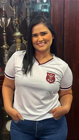 Camisa Náutico - Branca/ Escudo Safra Especial - Dry Feminina