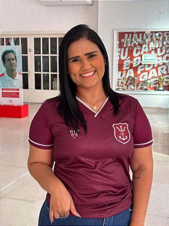 Camisa Náutico - Vinho/ Escudo Safra Especial - Dry Feminina