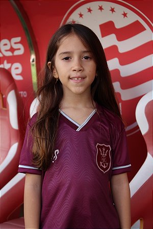 Camisa Náutico - Vinho/ Escudo Atual - Dry Infantil