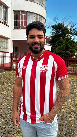 CAMISA ESCUDO ATUAL LISTRADA - DRY