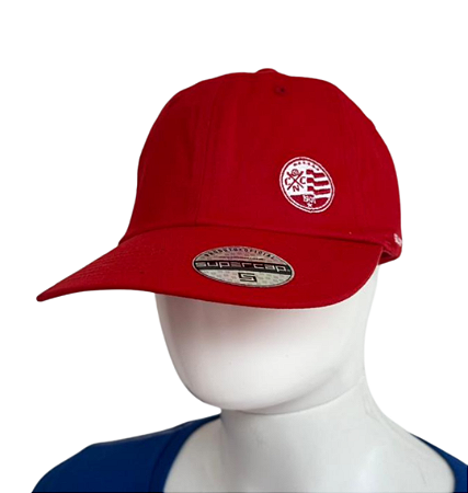 Boné Vermelho/ Escudo Atual Bordado - SuperCap