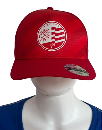 Boné Vermelho/ Escudo Atual Relevo - SuperCap