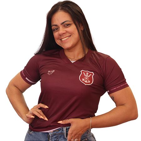Camisa Náutico Vinho/ Escudo Safra Especial - FEMININA