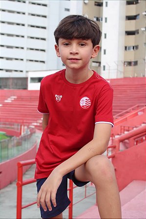 Camisa Básica Escudo Atual Bordado - Infantil