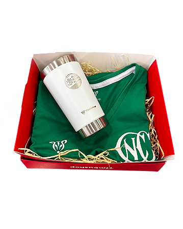 Kit Timbushop Camisa Casual Feminina + Copo Térmica