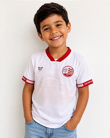 CAMISA INF NÁUTICO - DETALHE DA SEDE/ ESCUDO ATUAL - OFF WHITE
