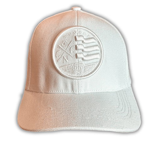 Boné Náutico - Aba Curva/ Monocromatico Branco - Adulto
